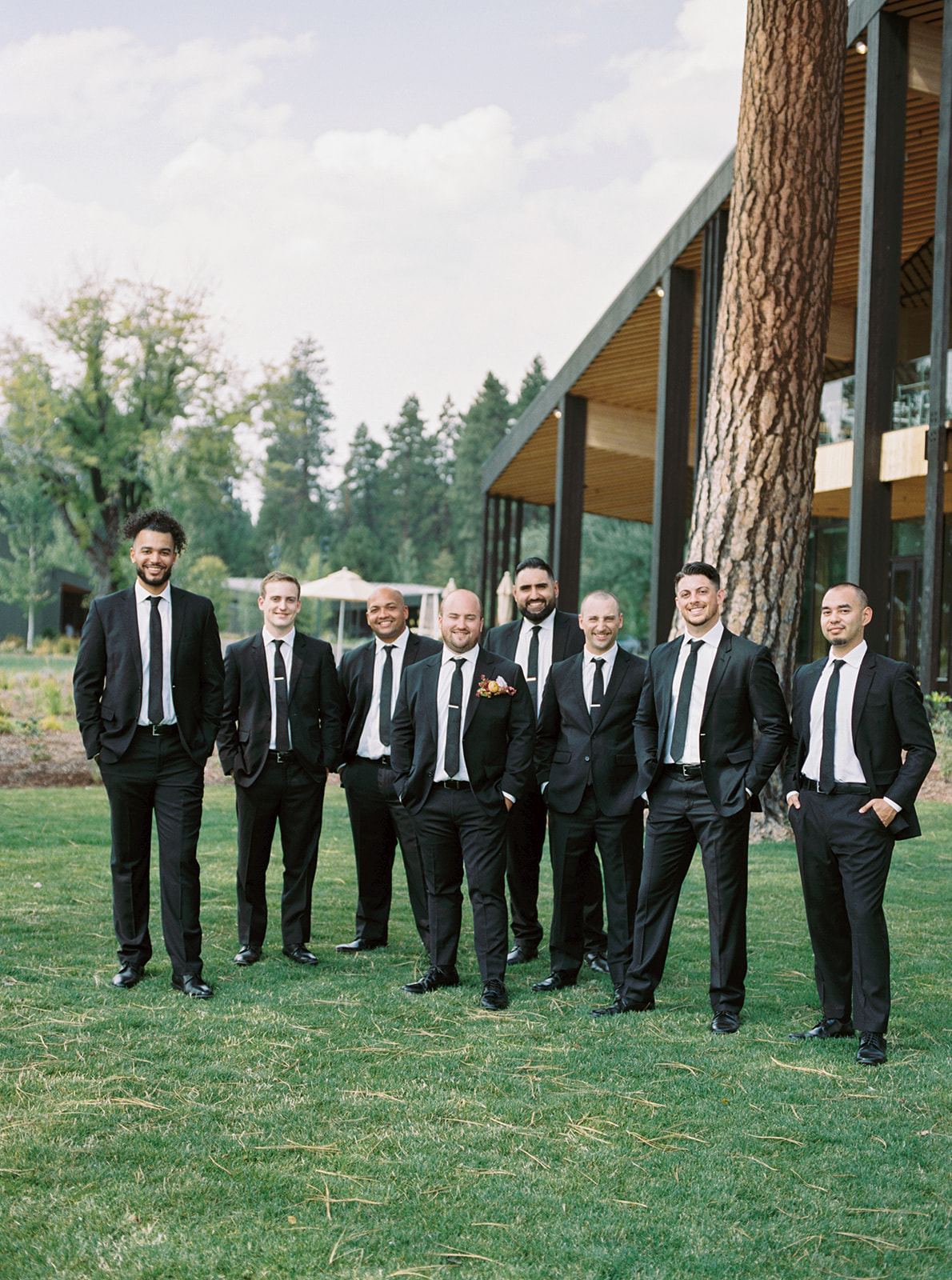 Black Butte Ranch Wedding  Groom Party 