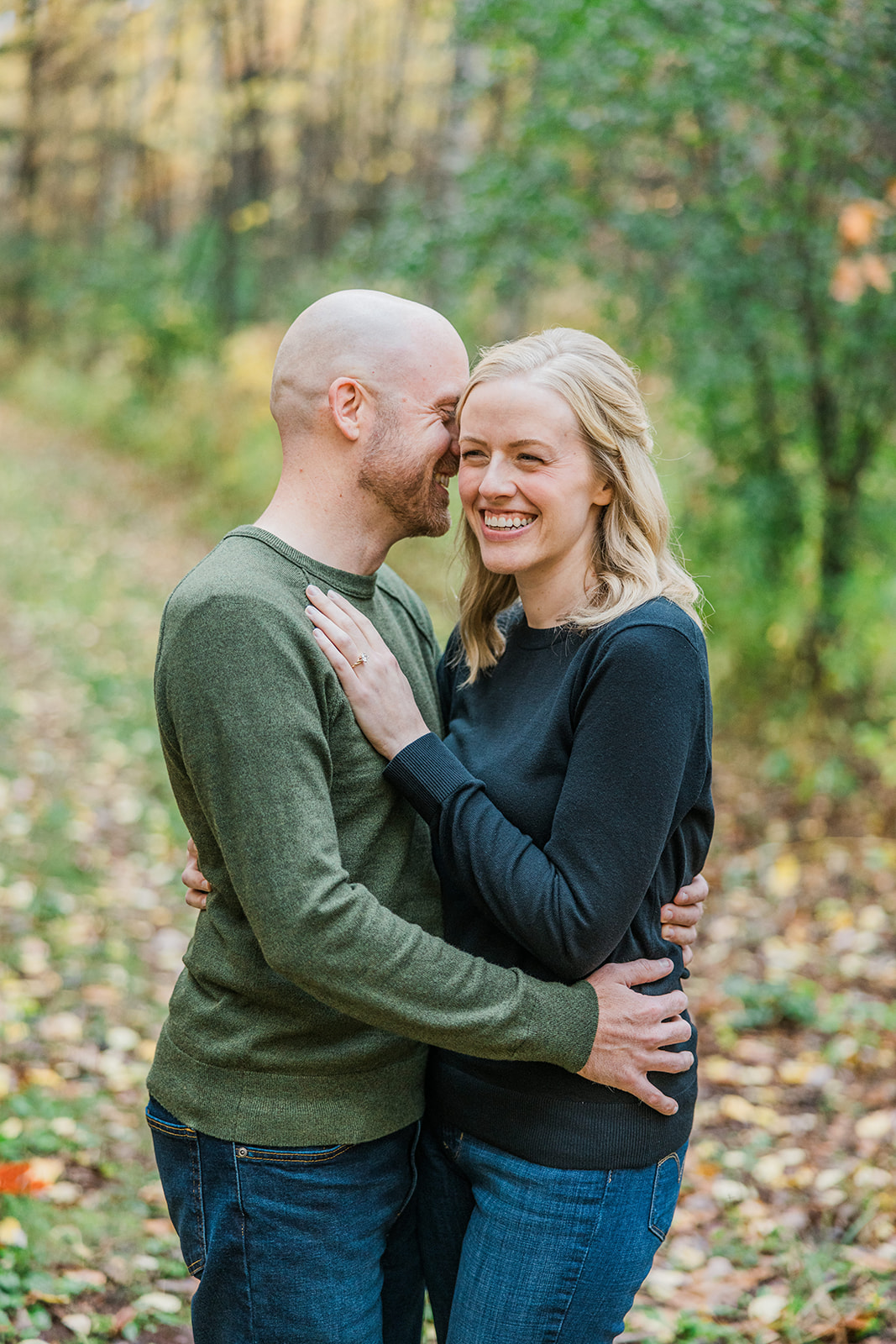 mn fall colors for engagement session