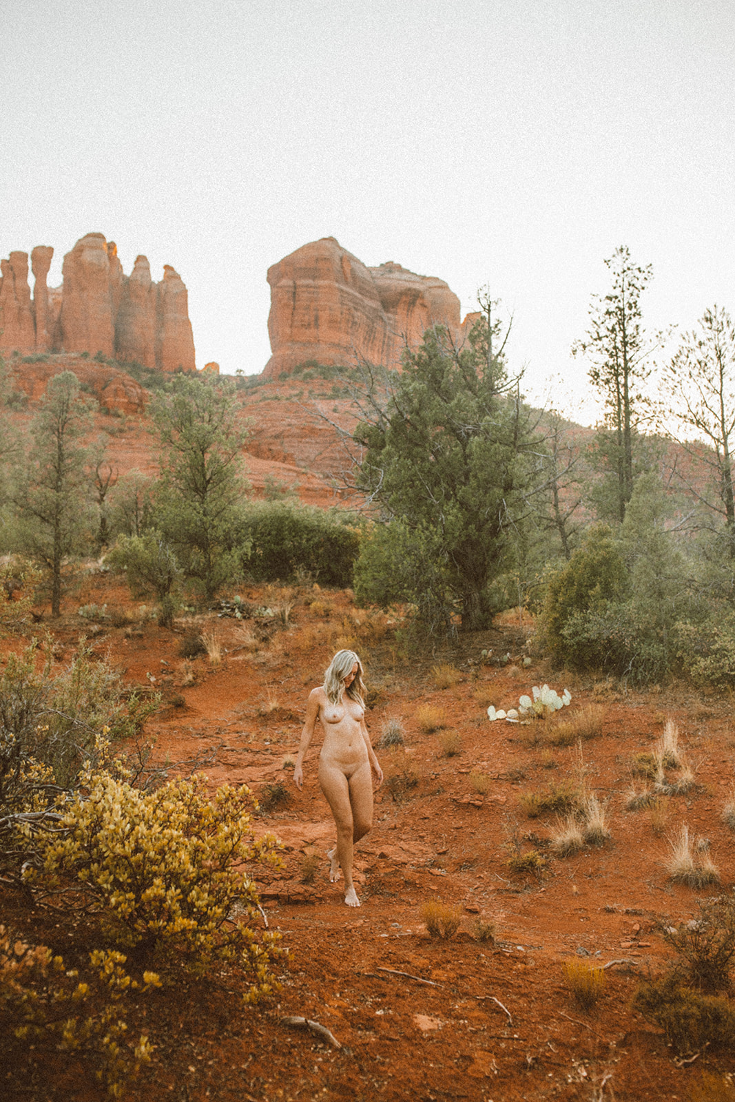 Outdoor fine art nude photography by Joy Maura. Taken in Sedona, AZ