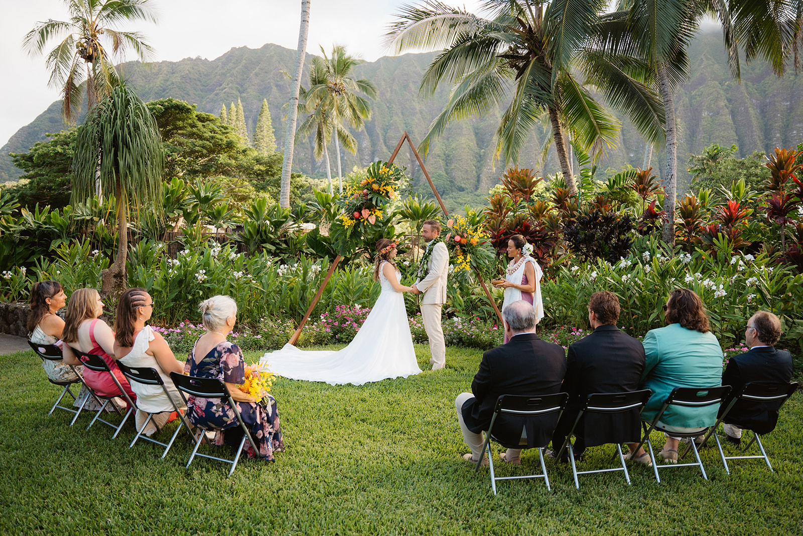 A real wedding ceremony at Open Palms Plantation wedding venue