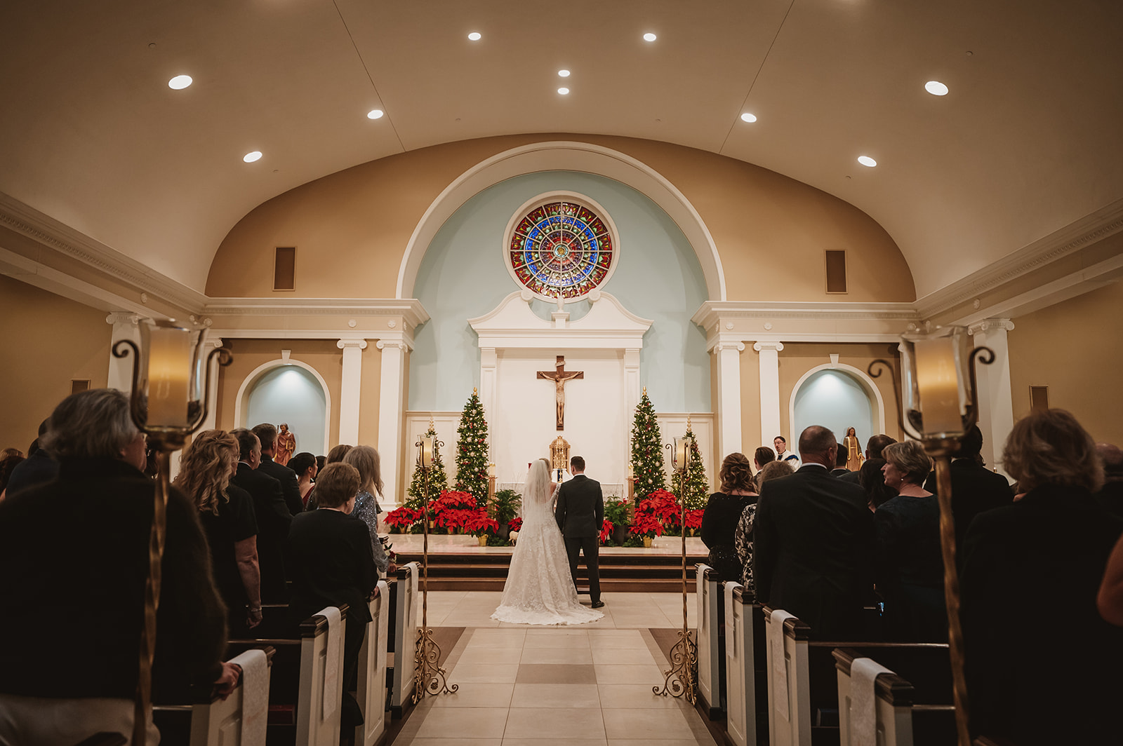 Chevy Chase Country Club Wedding Photo - ceremony in St James Catholic Church