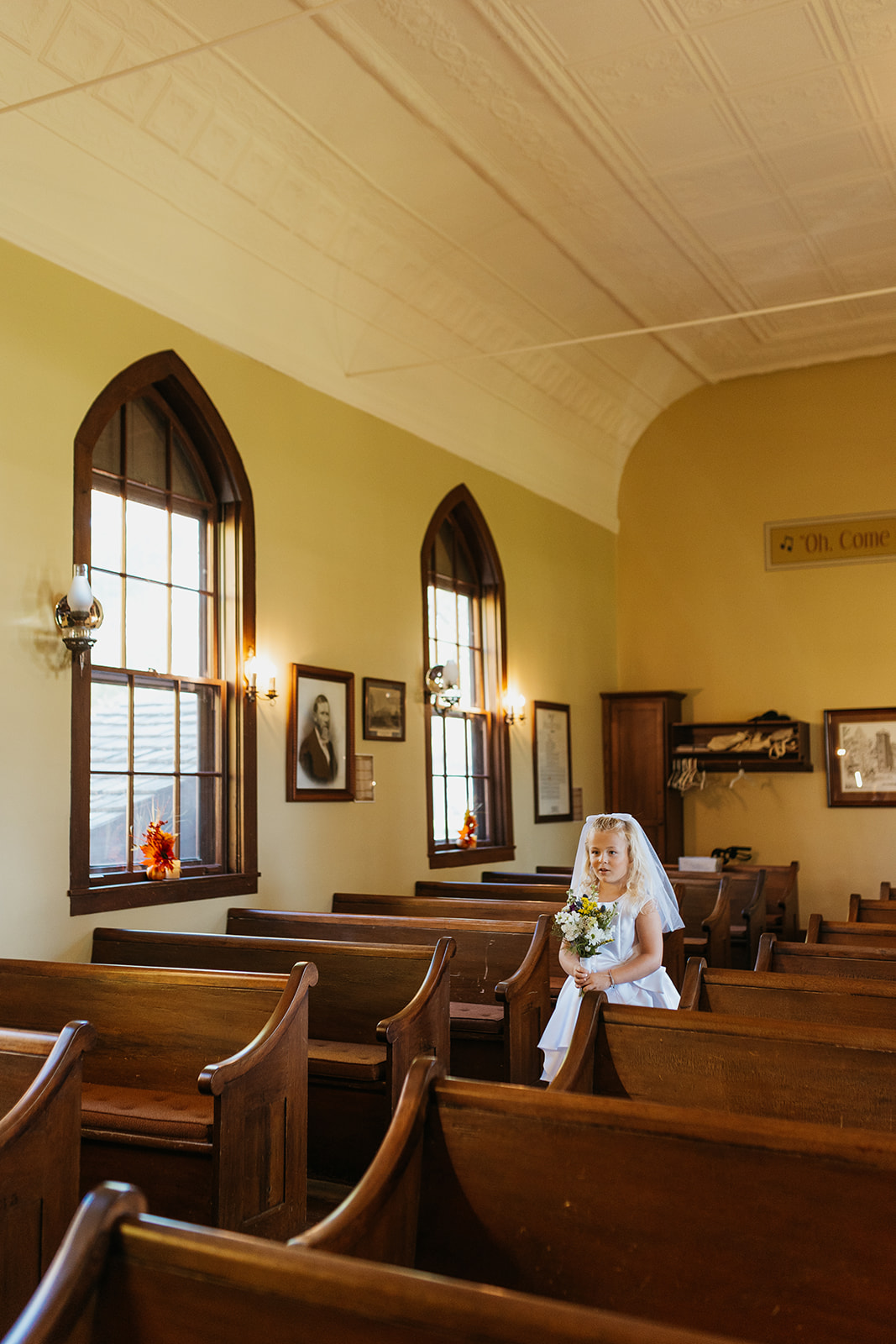 Intimate Nostalgic Wedding at The Little Brown Church in Nashua Iowa