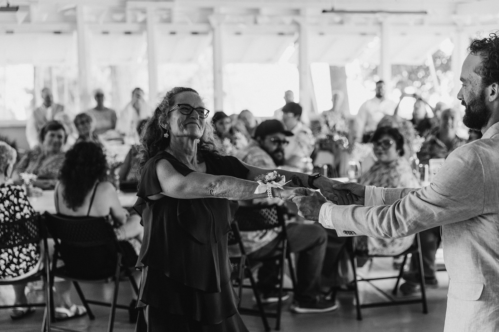 candid documentary wedding reception mother son first dance Brianna Kirk Photography