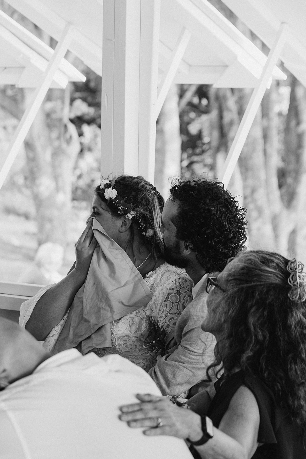 emotional outdoor wedding speeches in michigan Brianna Kirk Photography