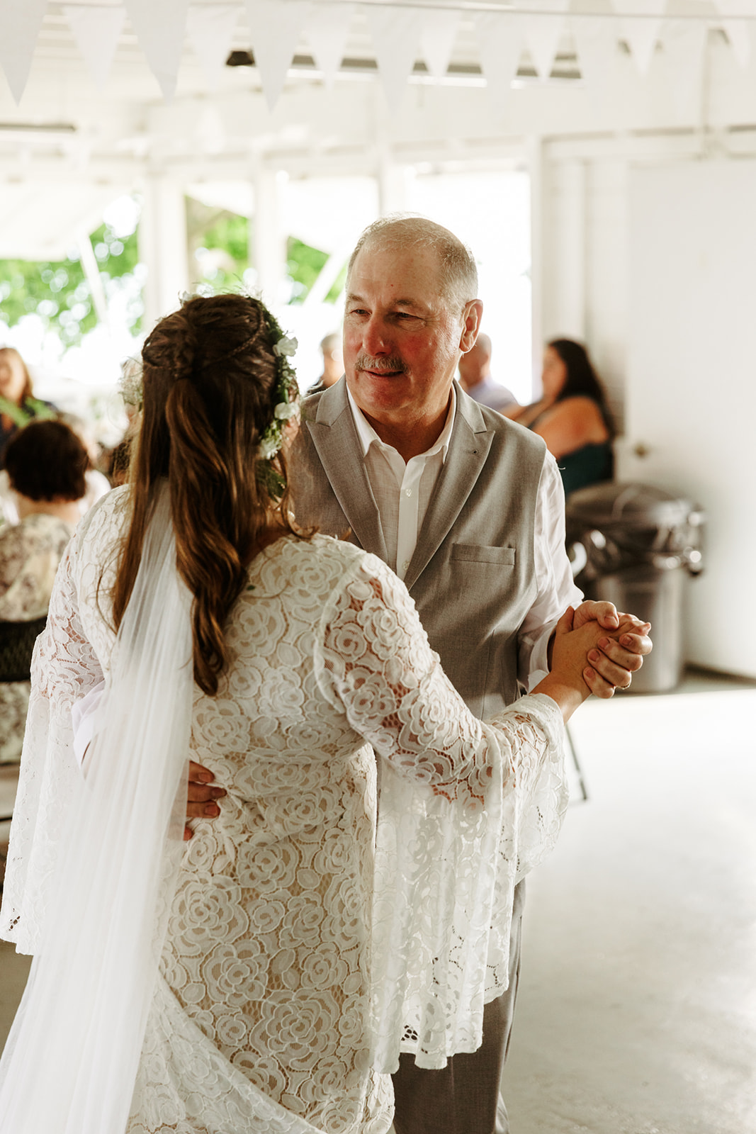 father daughter first dance michigan wedding Brianna Kirk Photography