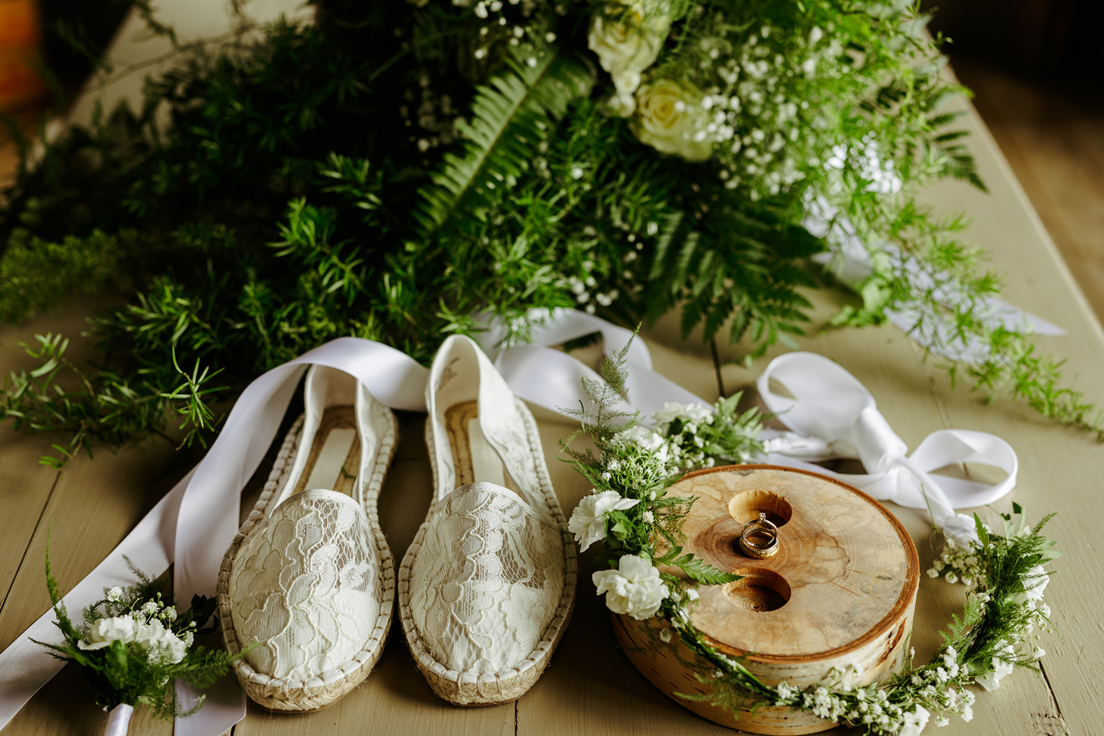 forest inspired wedding details homemade Brianna Kirk Photography