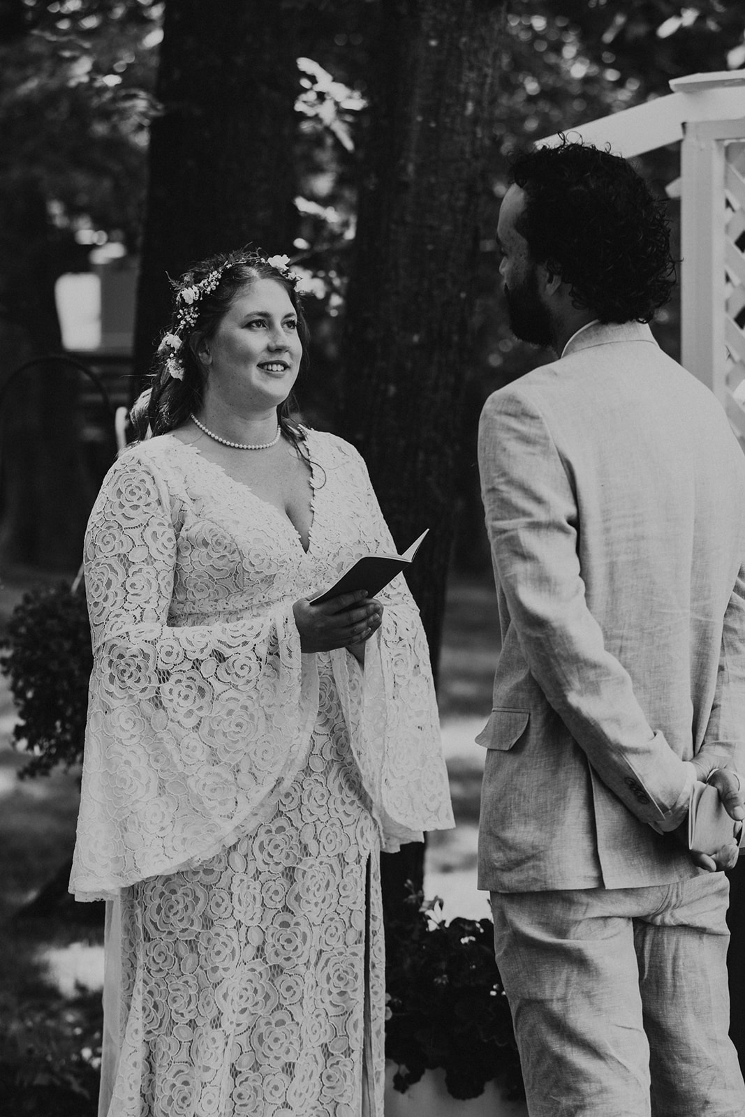 intimate wedding ceremony personalized vows Brianna Kirk Photography