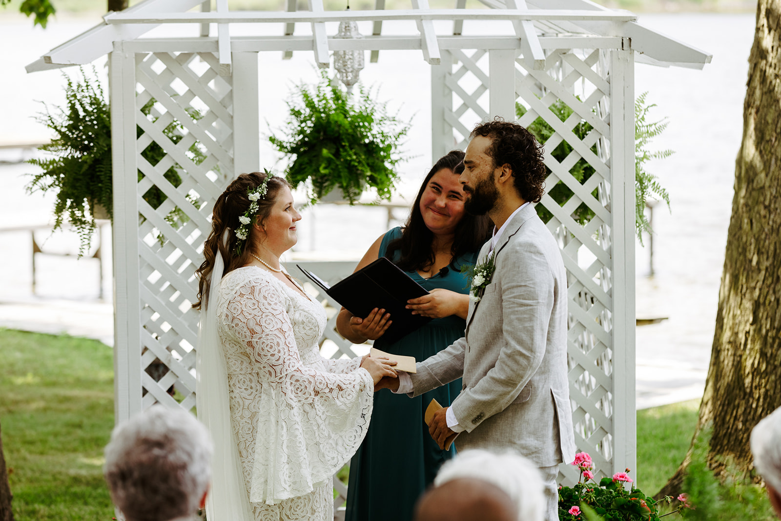 intimate wedding ceremony personalized vows Brianna Kirk Photography