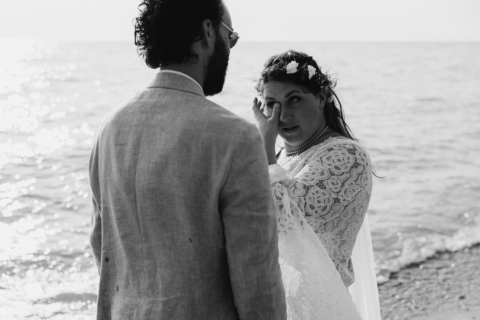 lakeside documentary wedding on lake michigan Brianna Kirk Photography