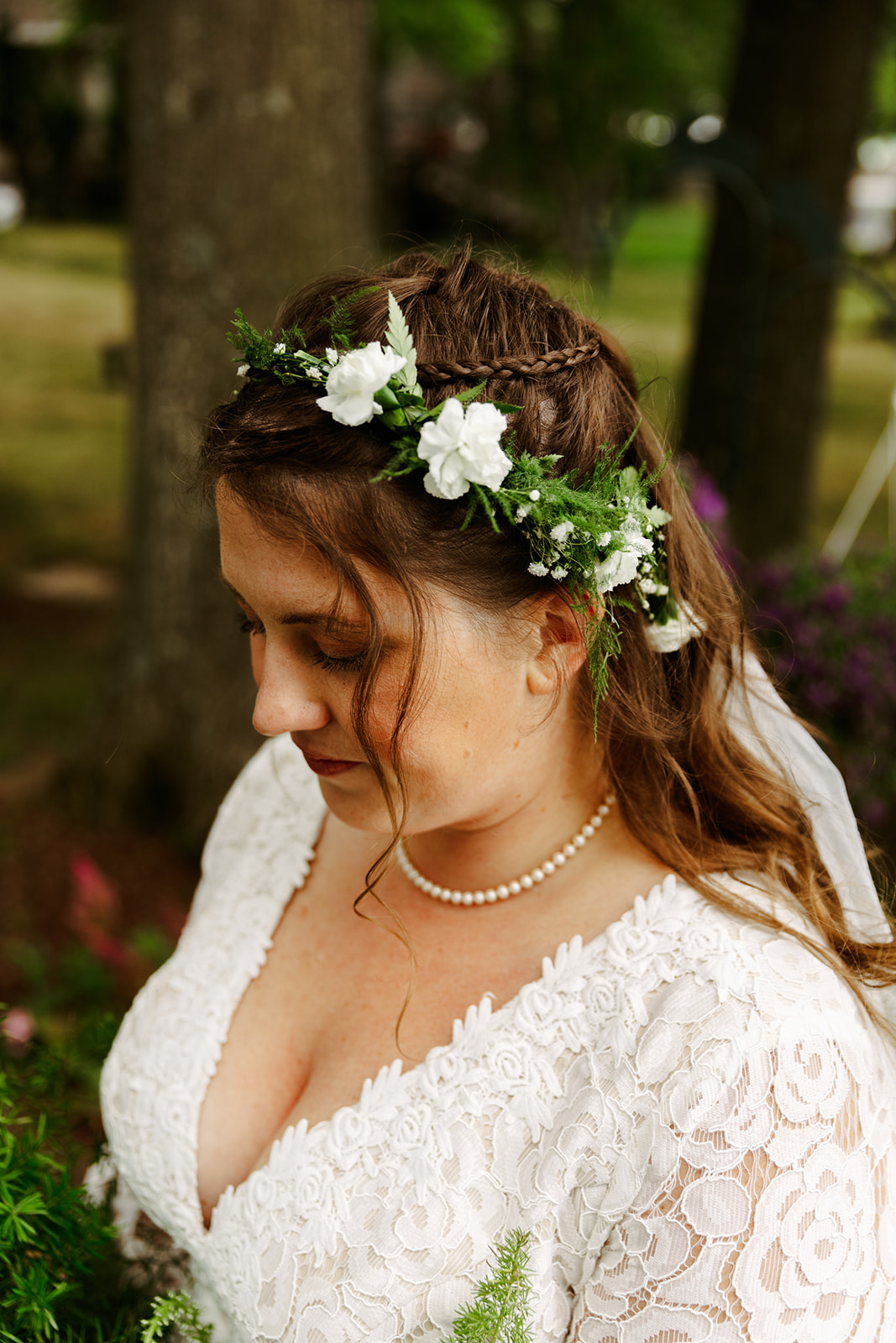 modern wedding flower crown inspiration Brianna Kirk Photography