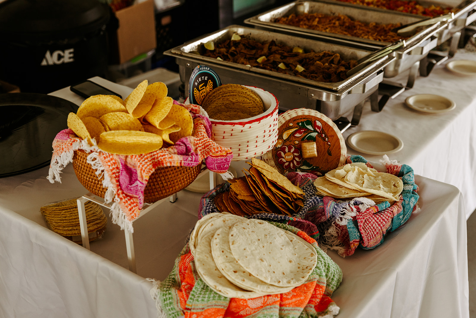 wedding buffet tacos in pentwater michigan Brianna Kirk Photography