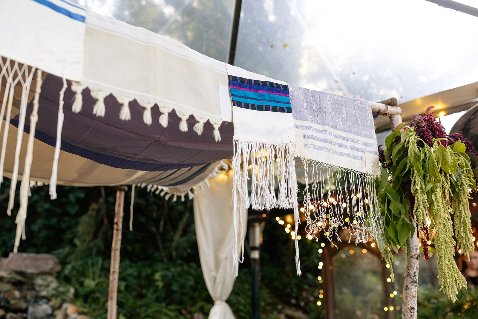 inn of the seventh ray wedding topanga california socal wedding chairs wedding tent jewish scarf tallit wedding inspo