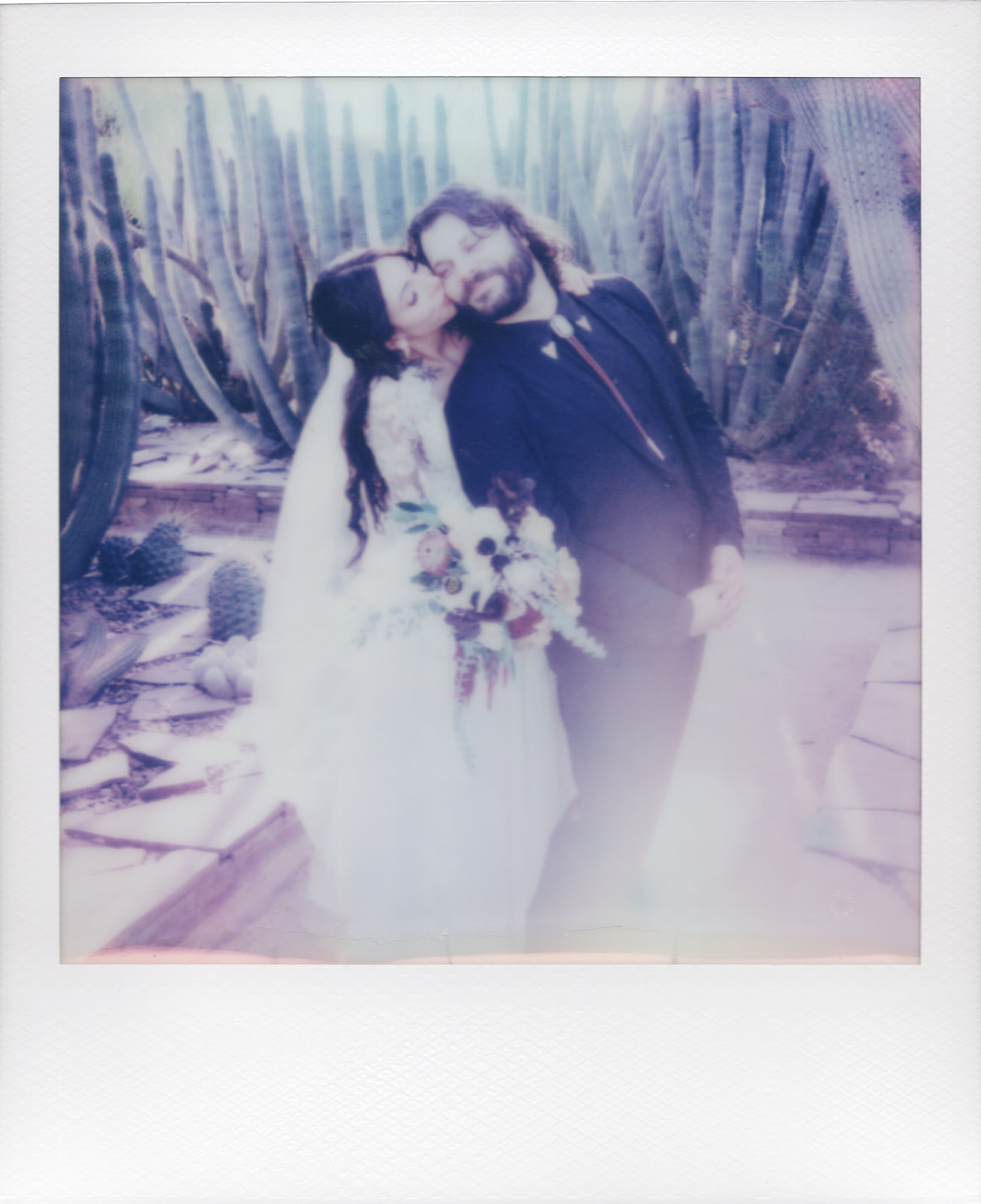 arizona editorial desert western film wedding photography instant polaroid wedding brianna kirk photography