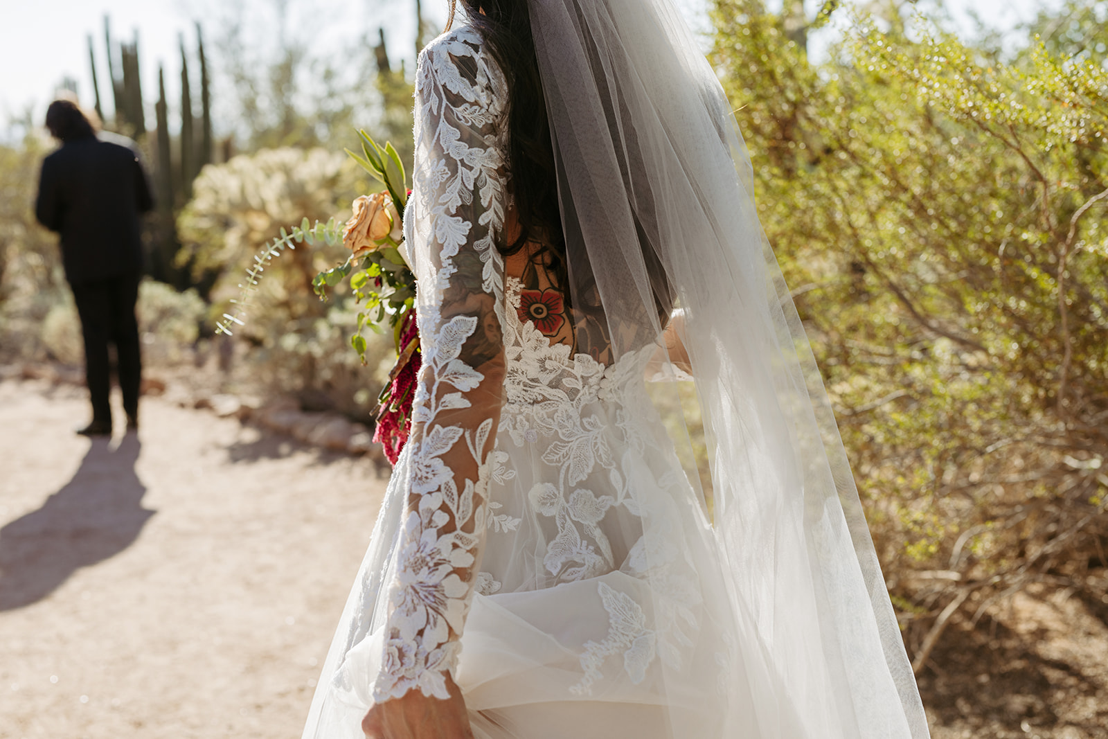 documentary editorial phoenix wedding first look in the desert brianna kirk photography