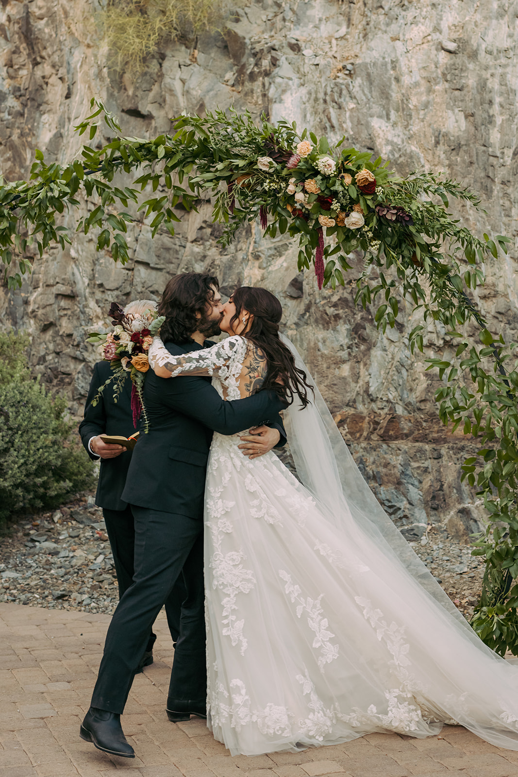 documentary timeless intimate wedding ceremony  arizona southwest destination brianna kirk photography 