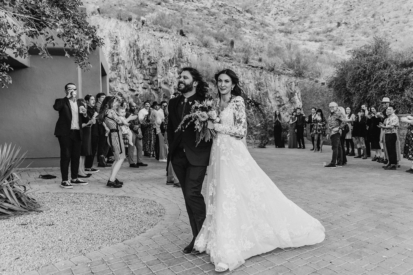 documentary timeless intimate wedding ceremony bride and groom arizona southwest destination brianna kirk photography 