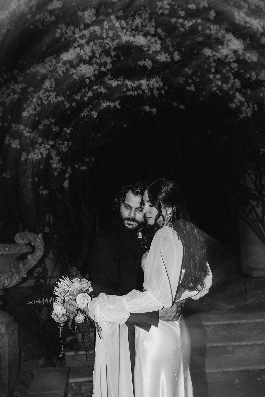 fairytale elegant romantic blurry direct flash creative destination wedding photography Brianna Kirk Photography