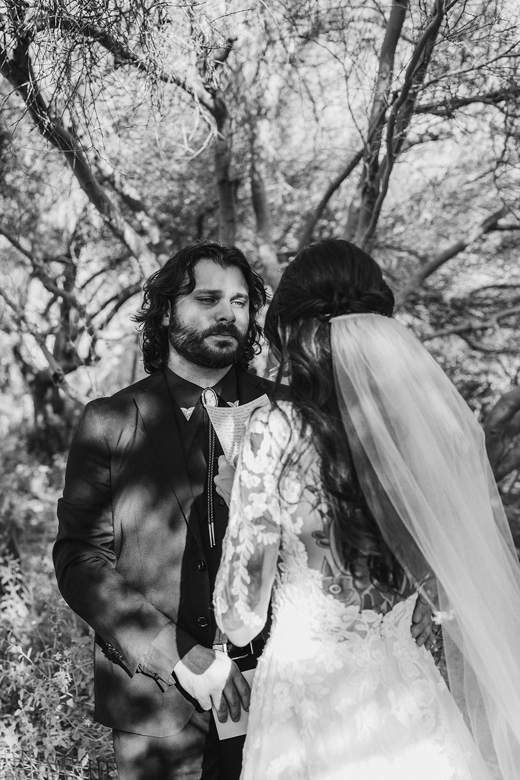 first look desert intimate wedding vows phoenix arizona destination brianna kirk photography 