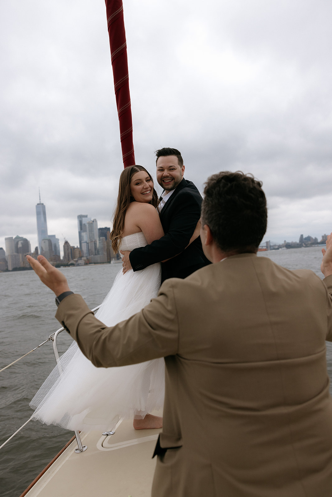 A couple who eloped on a NYC boat say their vows 