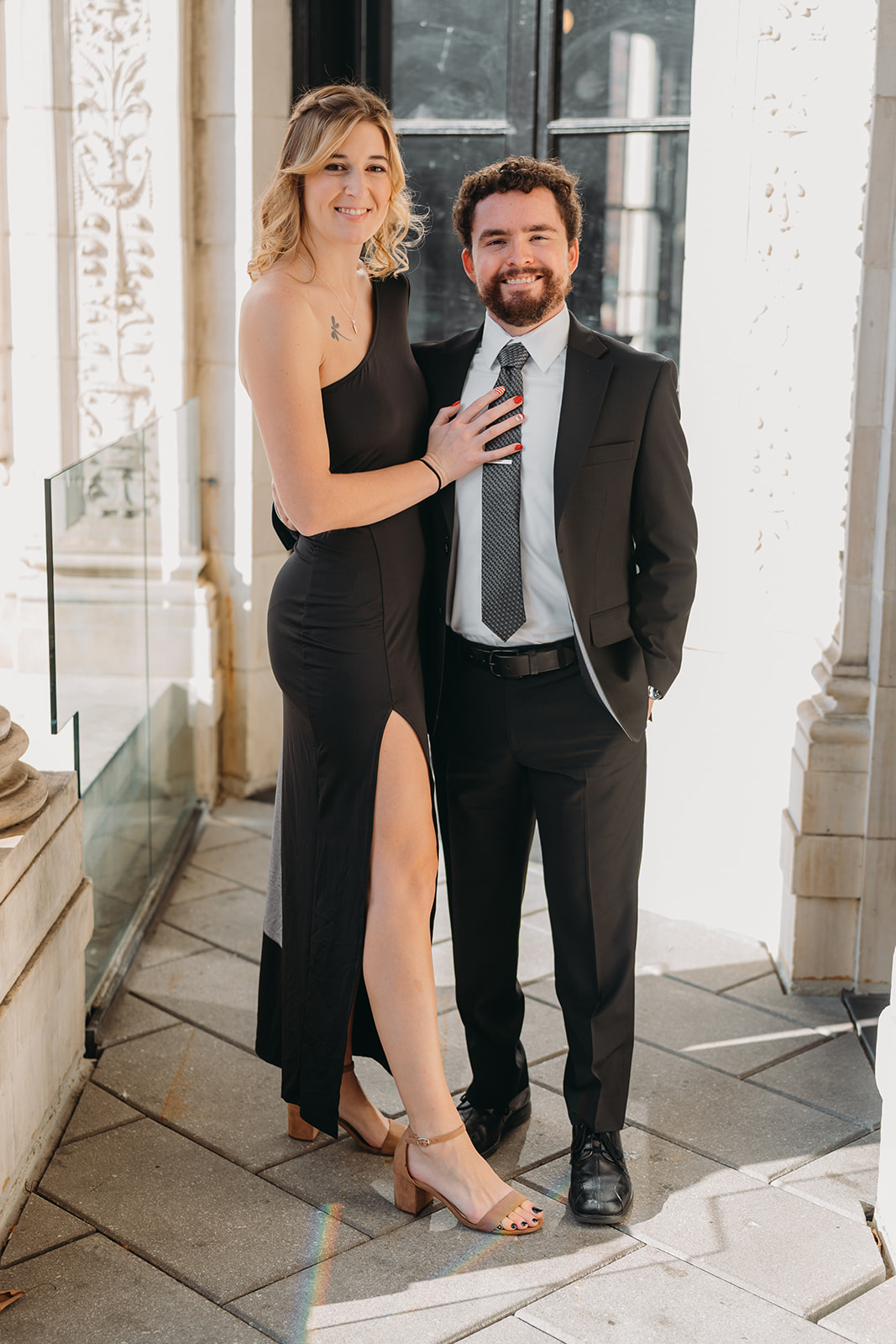 couple posing at Patterson Mansion Wedding in Washington DC