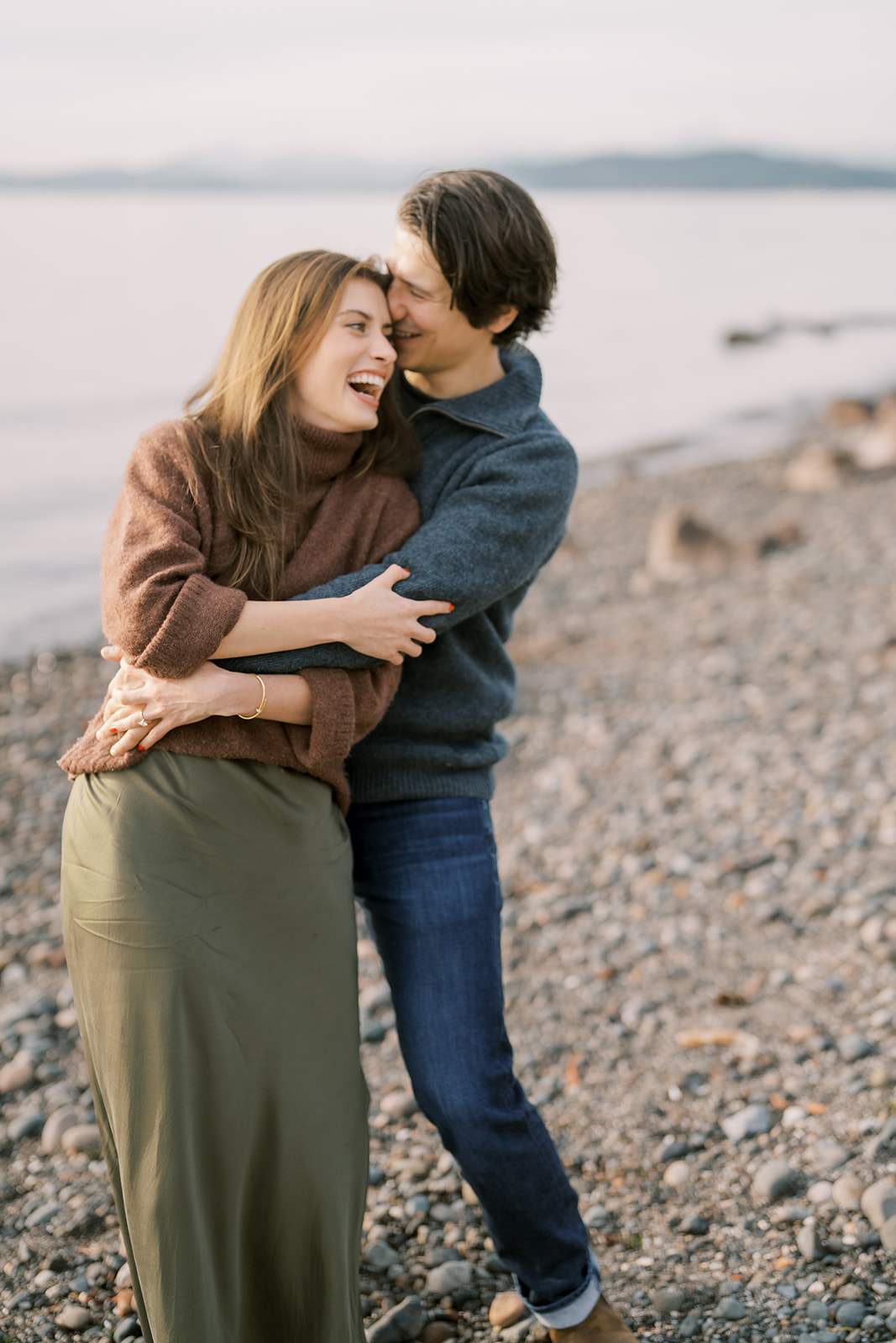 Winter West Seattle engagement session 15