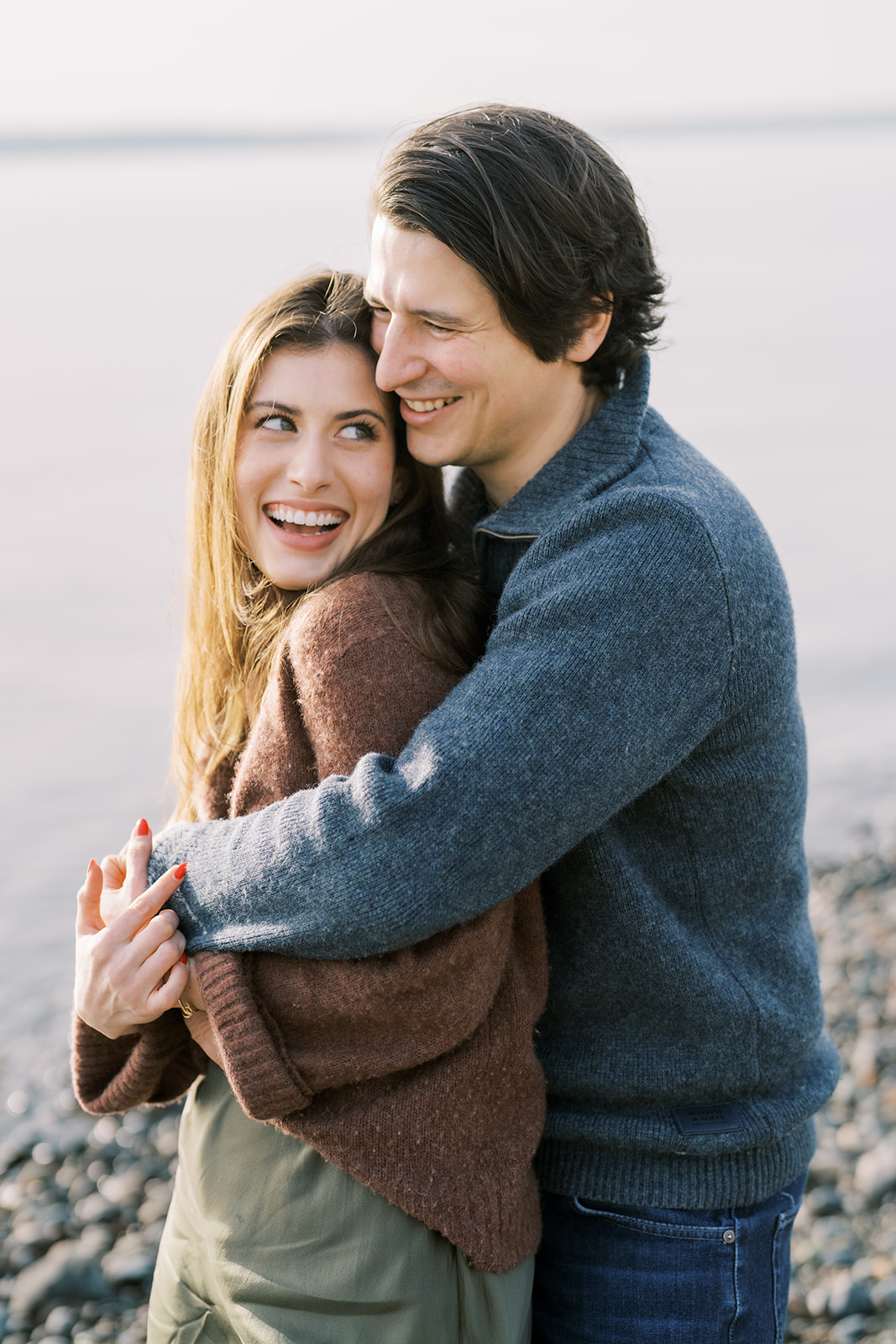 Winter West Seattle engagement session 19