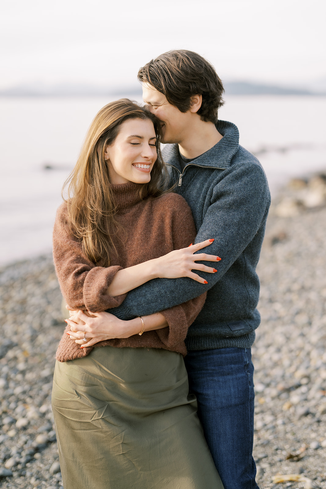 Winter West Seattle engagement session 21