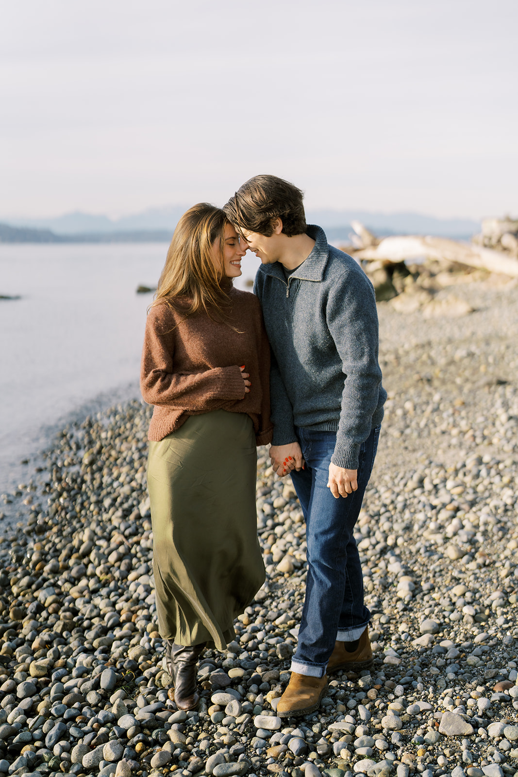 Winter West Seattle engagement session 22