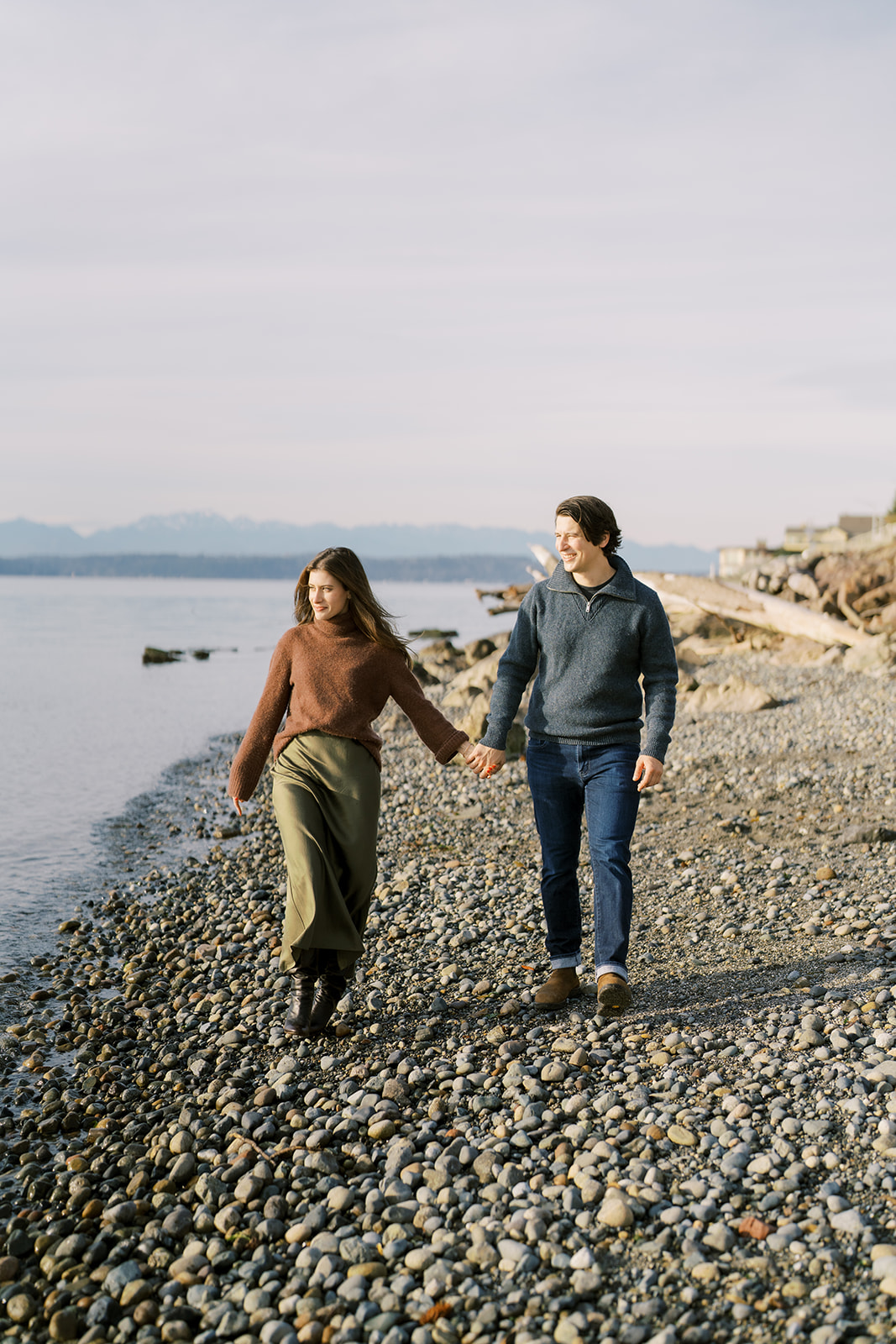 Winter West Seattle engagement session 4