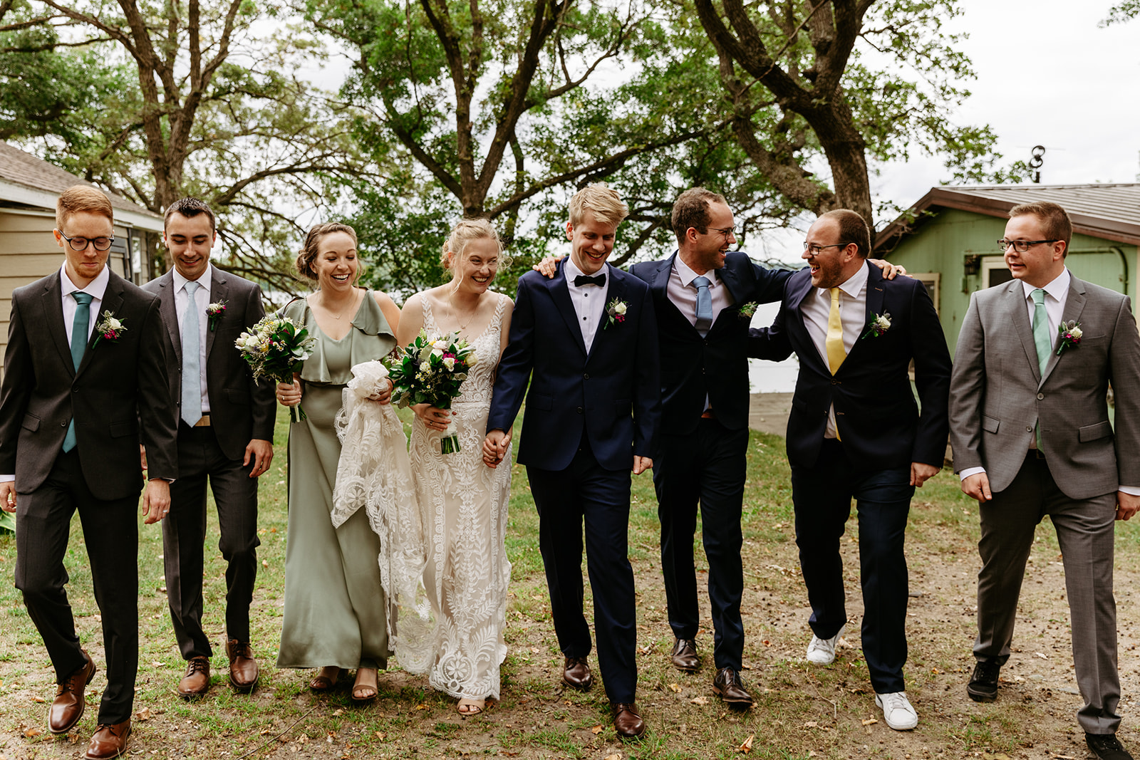 minnesota wedding party candid photography Brianna kirk photography