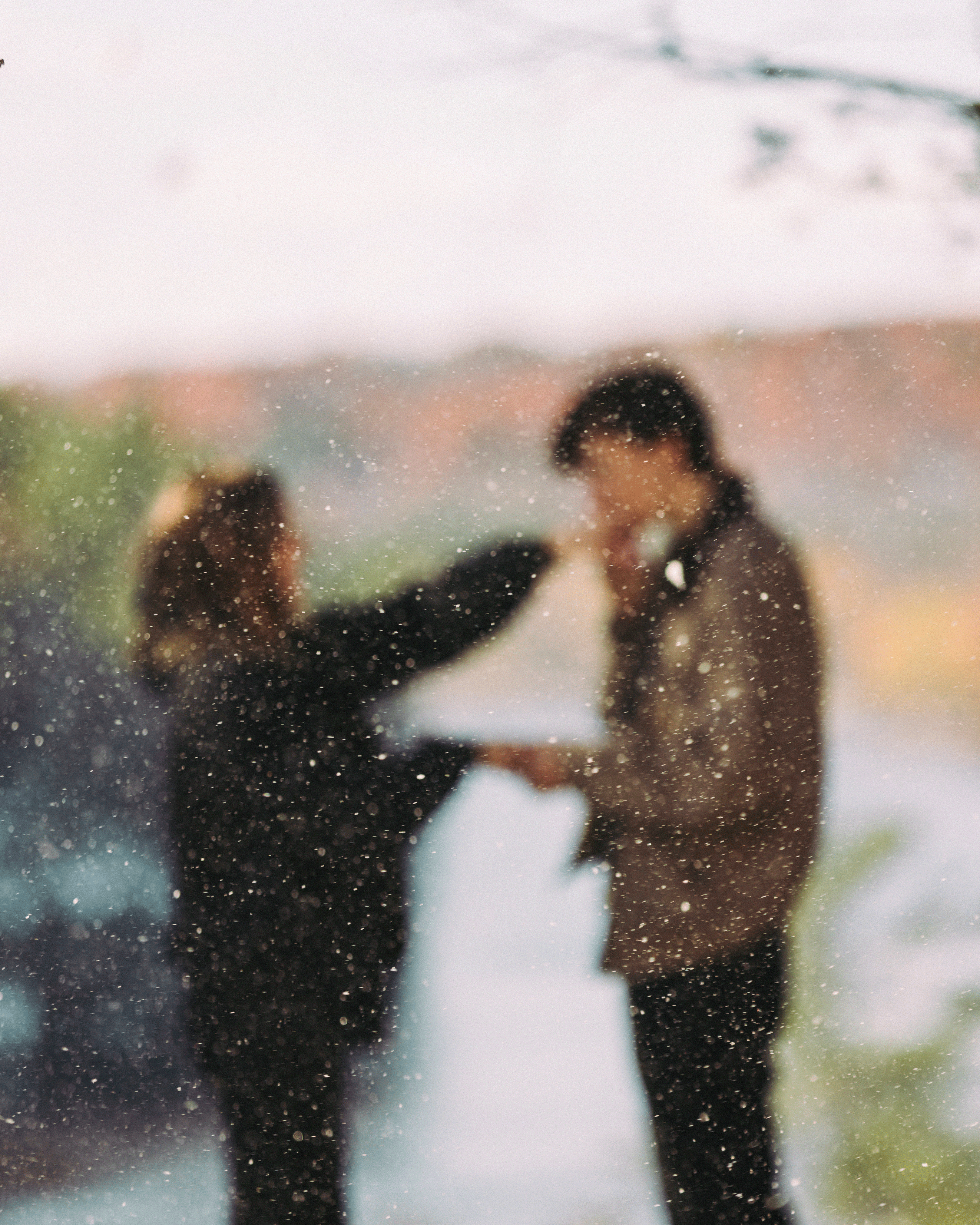 snowy fall engagement photographer minnesota wisconsin documentary candid timeless GIF