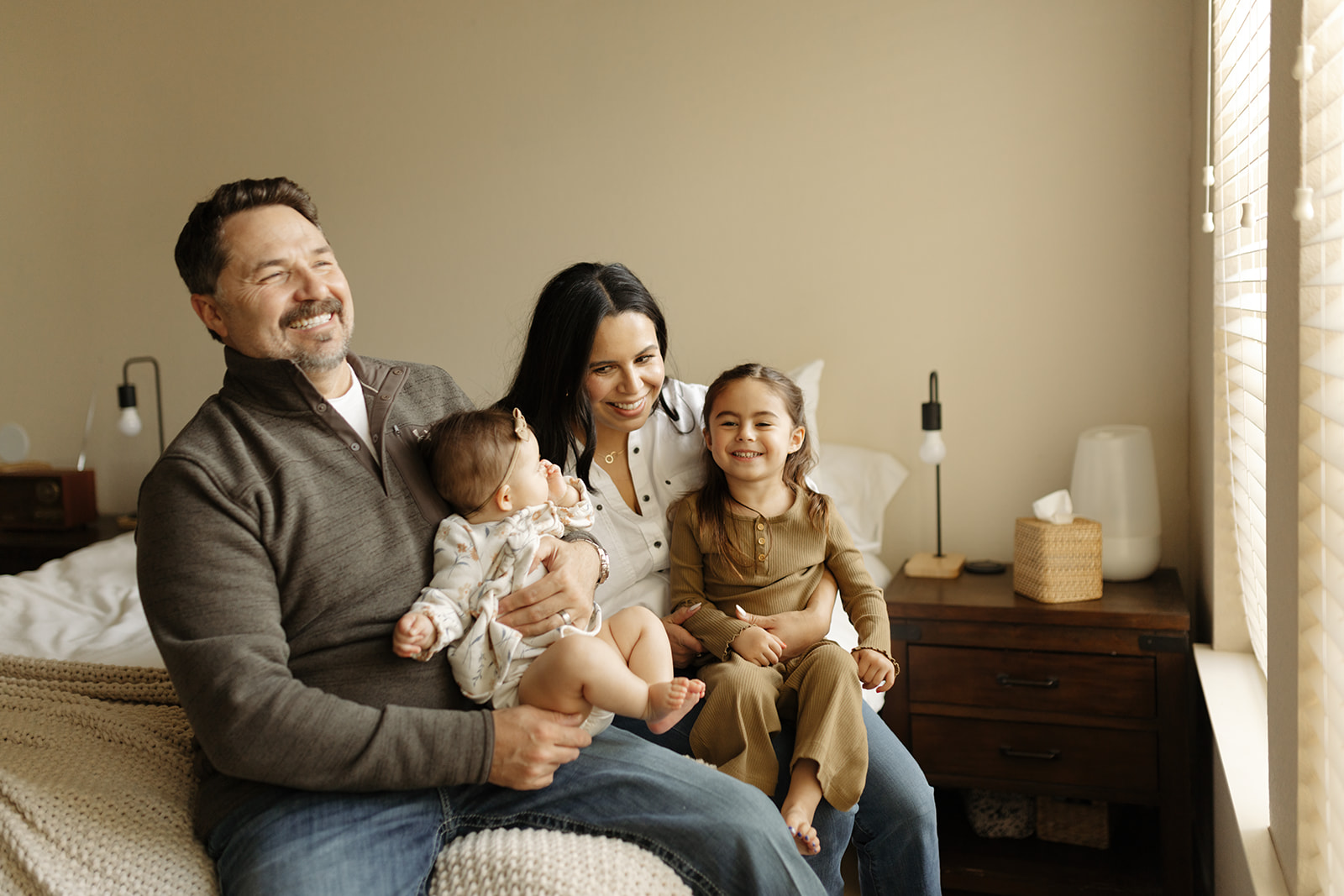 Documentary Family at Home, lifestyle family photography in Castle Rock, Colorado with neutral tones, emotive