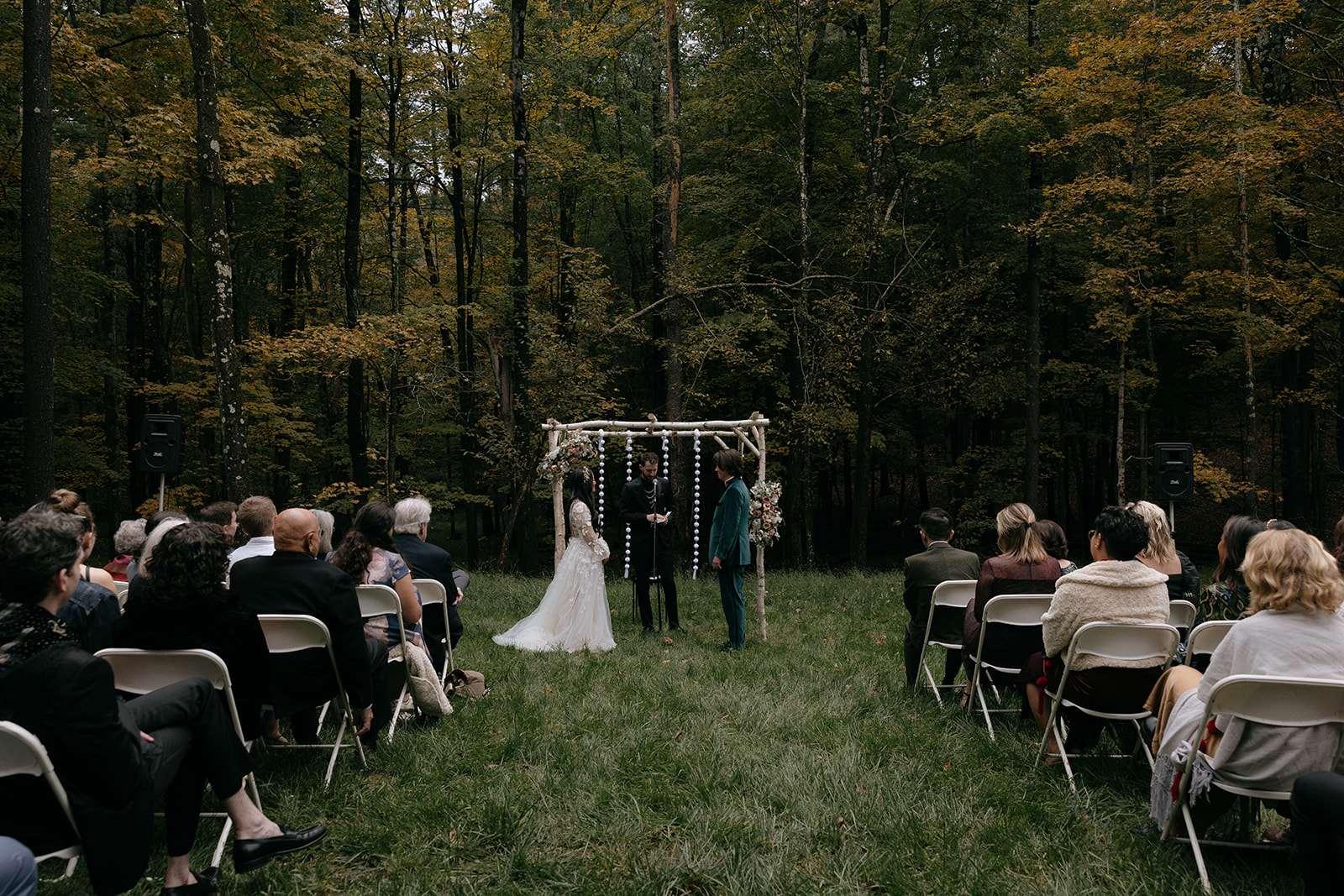 Jewish wedding ceremony at Autocamp Catskills in Upstate New York 