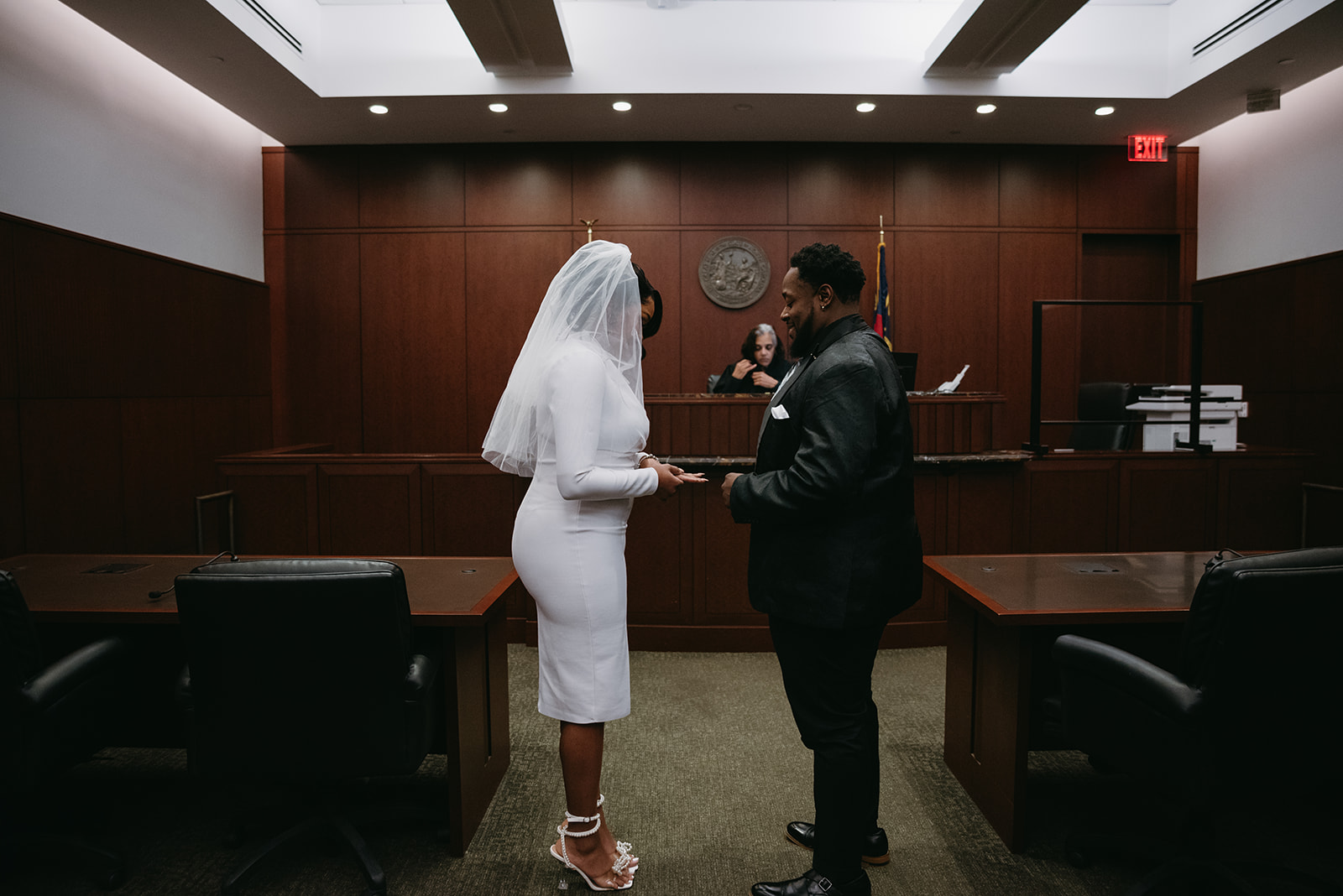 Downtown Raleigh Courthouse Wedding with Ashaunti & Trevor