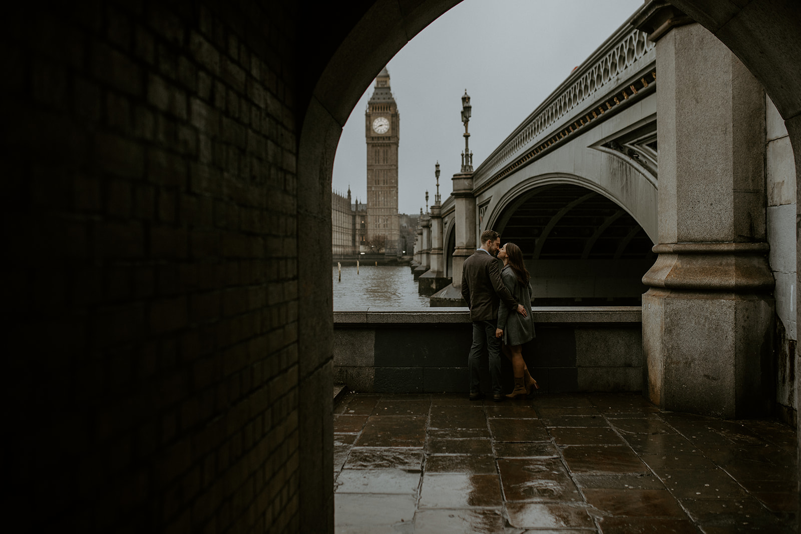 Sunrise Engagement in downtown London England