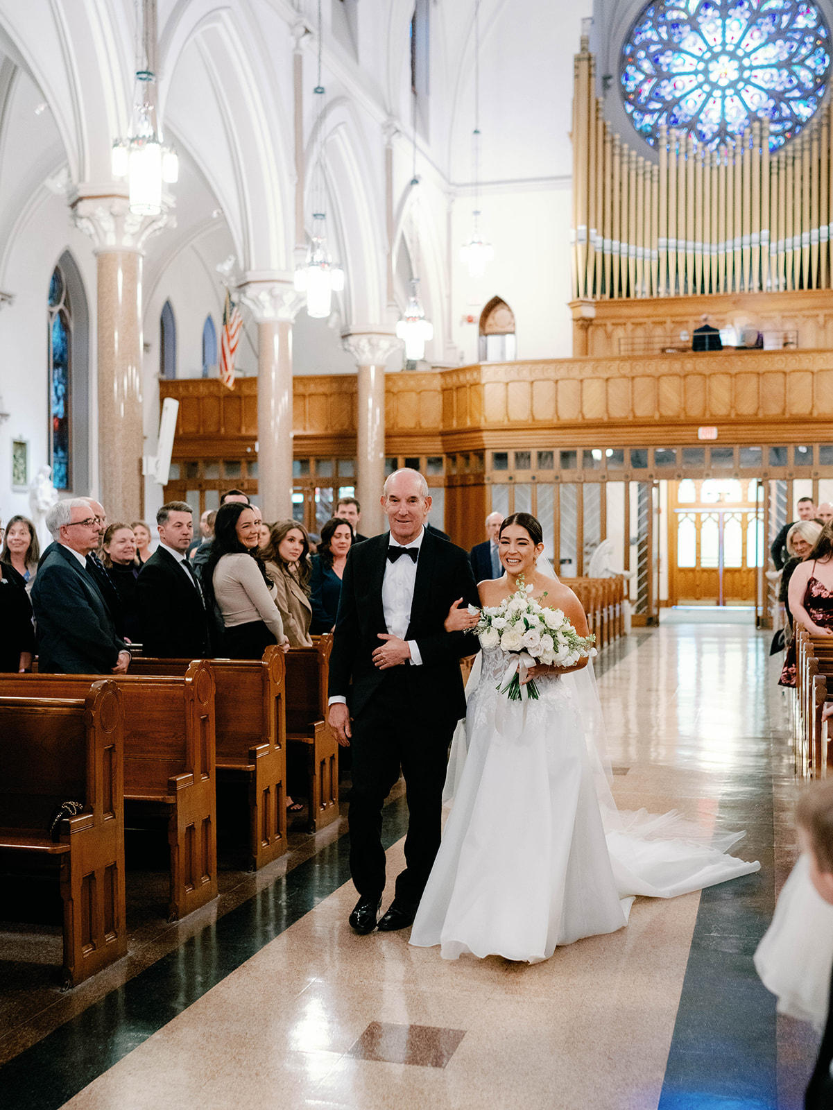 Wedding Ceremony at St Patricks Parrish in Washington DC