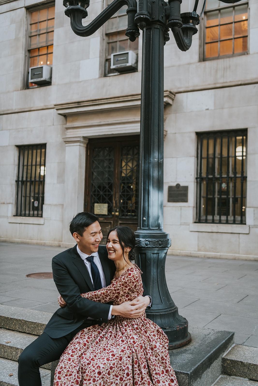 Brooklyn City Hall Elopement with photos at Brooklyn Heights Promenade, L'Apartment 4F, and Joe's Coffee