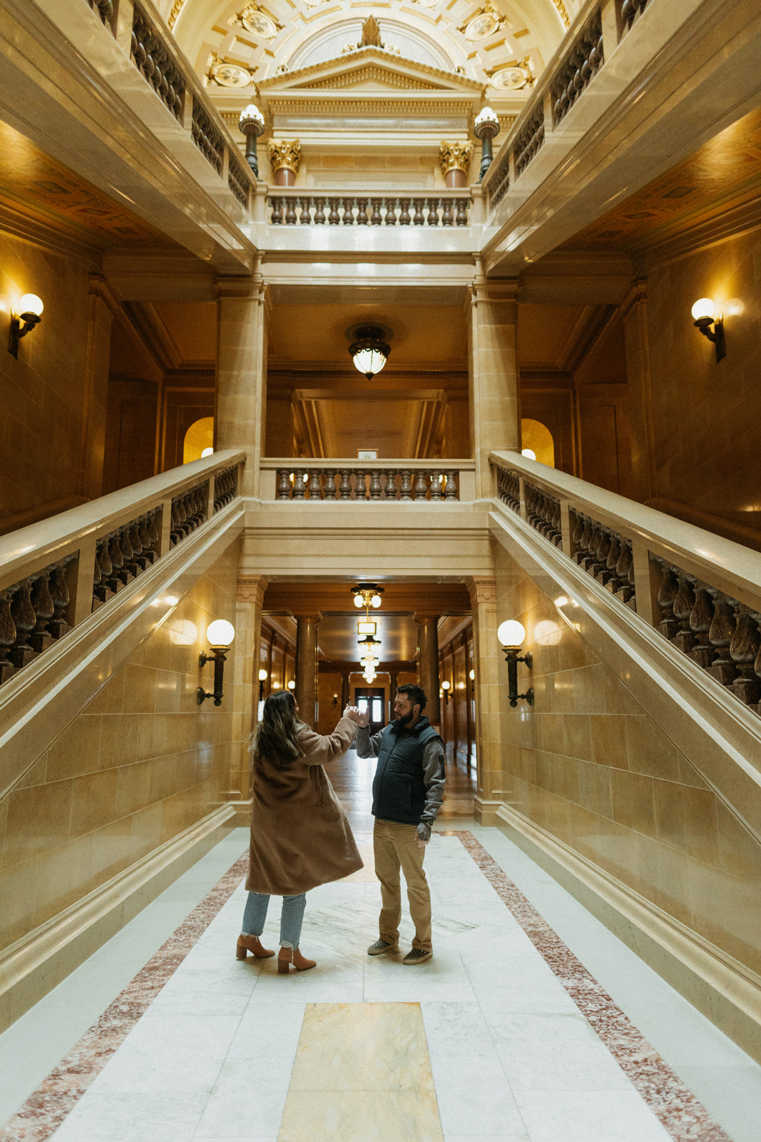 City Couples Session in Downtown Madison, Wisconsin