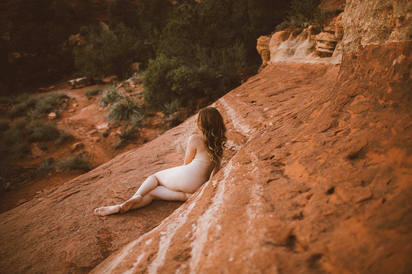 Sedona fine art nude session with Aspen photographer Joy Maura