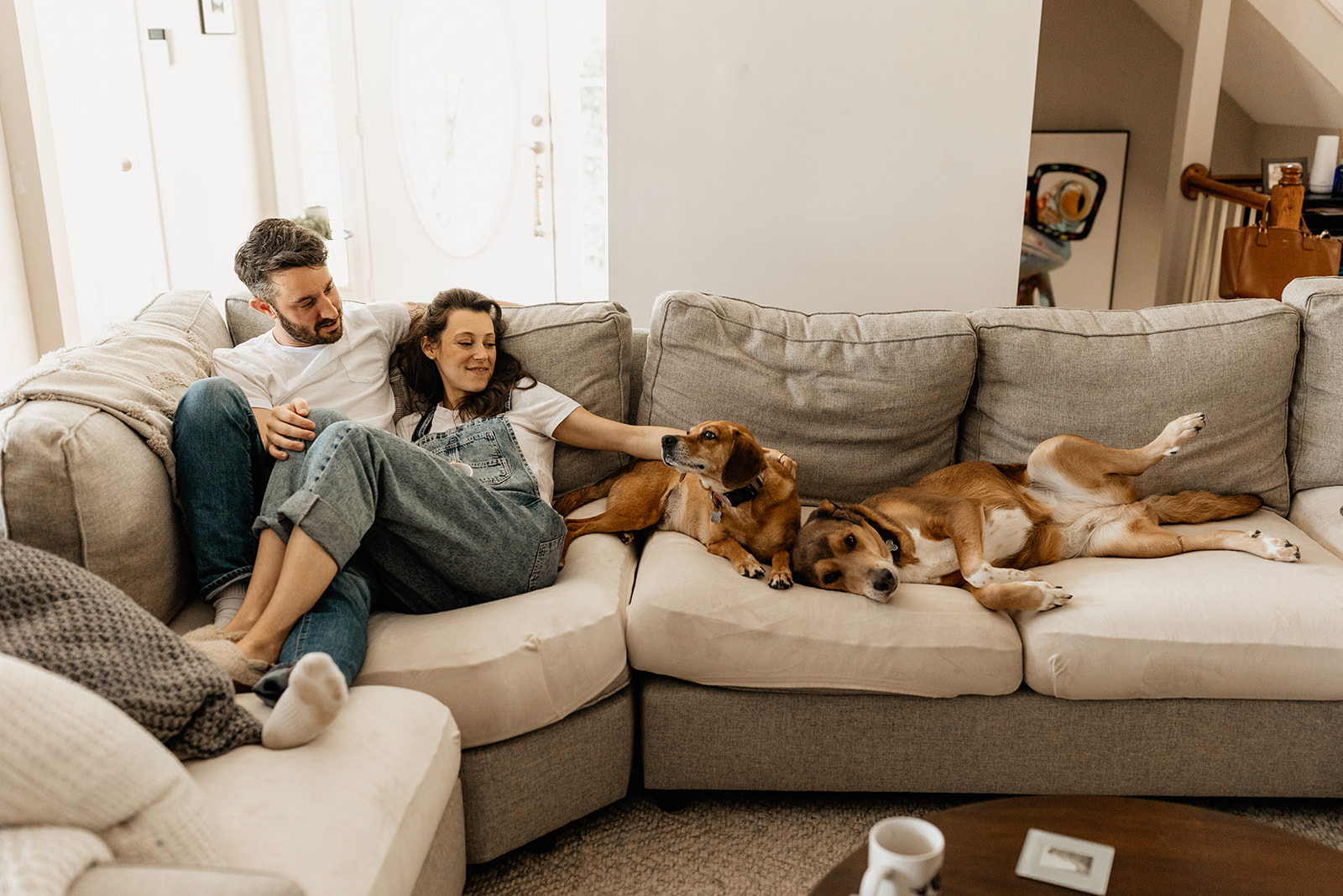 engagement session with pets